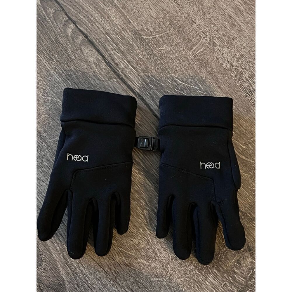 HEAD Kids’ Touchscreen Gloves - BLACK Heather winter layer size Small